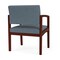 Lesro Lenox Wood Wide Guest Chair Wood Frame, Mahogany, RF Serene Upholstery LW1201 - alternate 3